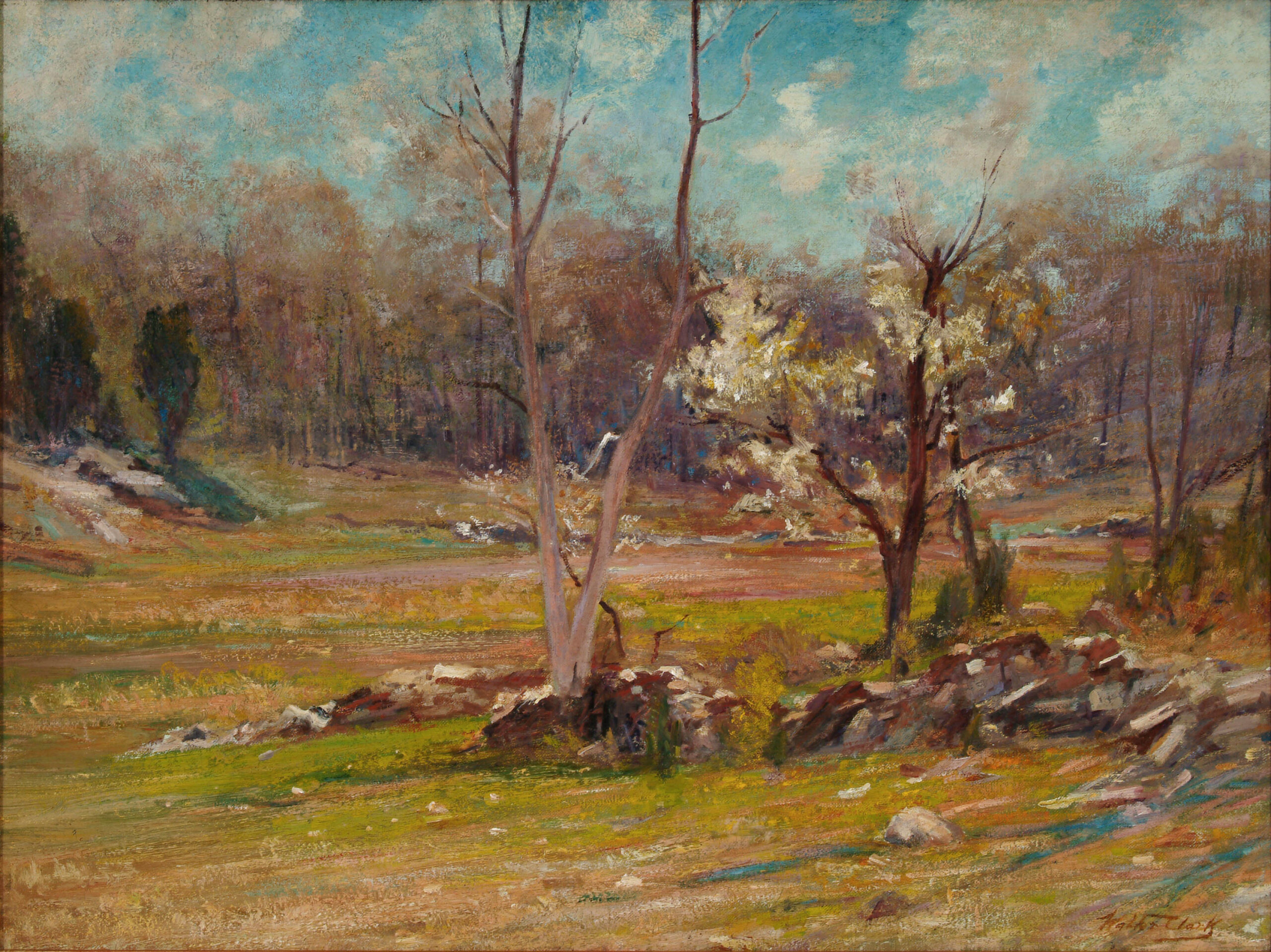 WALTER CLARK (1848-1917) Early Spring, after 1910, oil on canvas, 20 x 27 inches